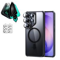 Galaxy S26 Ultra Bundle Classic Hybrid Magnetic Case and Armorite® Privacy Screen Protector - Clear Black