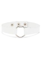 Manokhi Marla leather choker necklace - Blanc - thumbnail