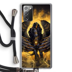 Pegasus: Samsung Galaxy Note 20 / Note 20 5G Transparant Hoesje met koord