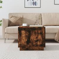 Salontafel 51x50x44 cm bewerkt hout gerookt eikenkleurig