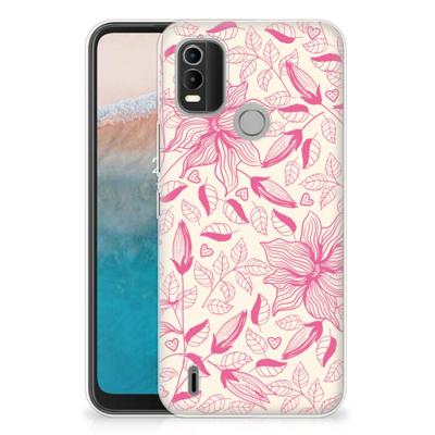 Nokia C21 Plus | TPU Case | Pink Flowers