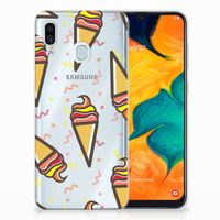 Samsung Galaxy A30 Siliconen Case Icecream - thumbnail