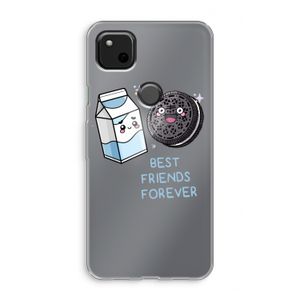 Best Friend Forever: Google Pixel 4a Transparant Hoesje