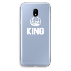 King zwart: Samsung Galaxy J3 (2017) Transparant Hoesje