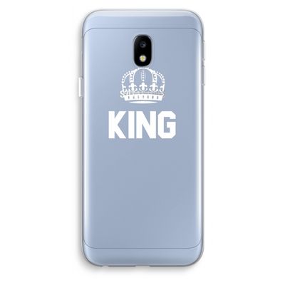 King zwart: Samsung Galaxy J3 (2017) Transparant Hoesje