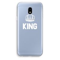 King zwart: Samsung Galaxy J3 (2017) Transparant Hoesje