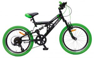 AMIGO Fun Ride S3 20 Inch 33 cm Junior 7V V Brakes Zwart/Groen