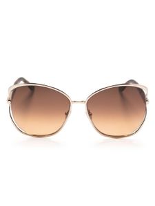 TOM FORD Eyewear lunettes de soleil à monture ronde - Marron