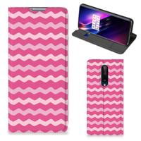 OnePlus 8 | Hoesje met Magneet | Waves Pink