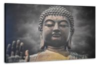 Karo-art Schilderij -Boeddha, de Verlichting, 100x70cm. premium print