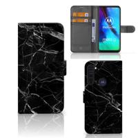 Motorola Moto G Pro | Bookcase | Marmer Zwart - Origineel Cadeau Vader