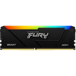 Kingston Technology FURY Beast RGB geheugenmodule 8 GB 1 x 8 GB DDR4 3600 MHz