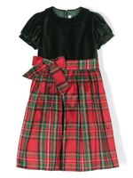 Mariella Ferrari robe évasée à motif tartan - Vert