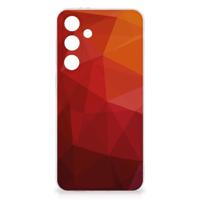 TPU Hoesje voor Samsung Galaxy S24 FE Polygon Red