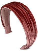 Jennifer Behr Natasha velvet headband - PINK - thumbnail