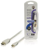 Bandridge High Speed HDMI kabel | 1 m | Wit | 1 stuks - BBM34500W10 BBM34500W10