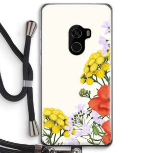 Wilde bloemen: Xiaomi Mi Mix 2 Transparant Hoesje met koord