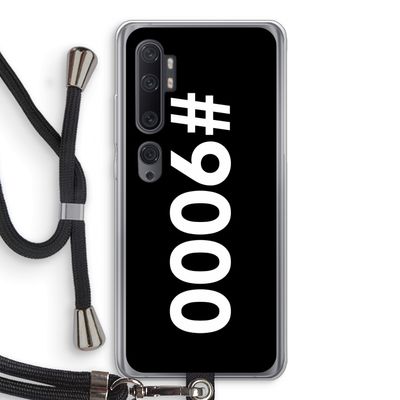 #9000: Xiaomi Mi Note 10 Transparant Hoesje met koord
