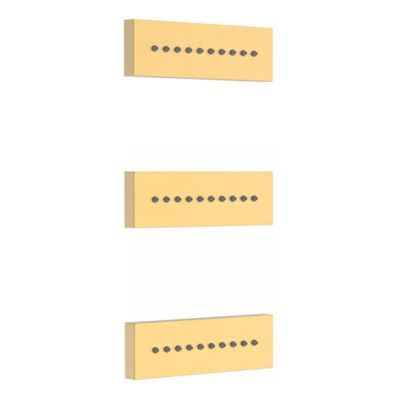 Tres inbouw rugjet vierkant 24k Goud mat