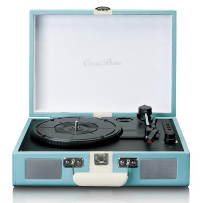 CLASSIC PHONO TT-110BUWH - Platenspeler met Bluetooth® ontvangst en ingebouwde speakers - Blauw Wit