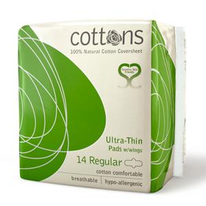 Cottons Maandverband ultradun regular (14 st)