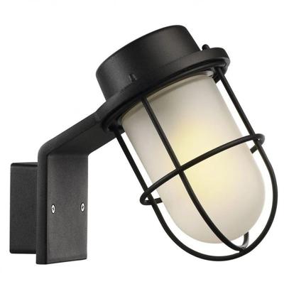Badkamerlamp wand zwart Kooi wandlamp &apos;Marina&apos; Nordlux g9 opaal glas