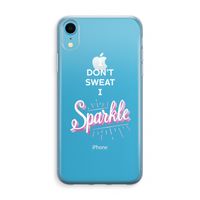 Sparkle quote: iPhone XR Transparant Hoesje