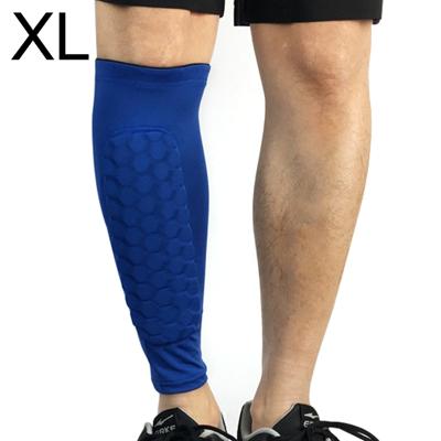 Voetbal anti-botsing leggings outdoor basketbal paardrijden alpinisme enkel beschermen kalf sokken Gear Protector maat: XL