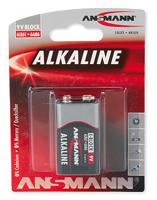 Ansmann 1 x Alkaline batterij | 9 volt | E blok / 6LR61 - 1515-0000 1515-0000 - thumbnail