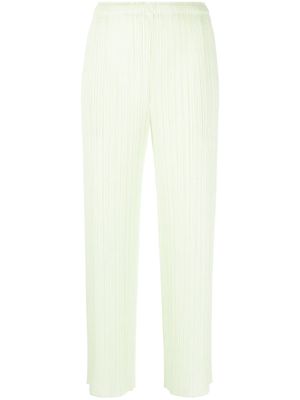 Pleats Please Issey Miyake pantalon court à design plissé - Vert