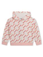 Kenzo Kids hoodie en coton à logo imprimé - Tons neutres - thumbnail