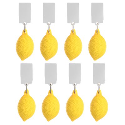 Tafelkleedgewichten citroenen - 8x - geel - kunststof - voor tafelkleden en tafelzeilen Tafelkleedgewichten citroenen - 8x - geel - kunststof - voor tafelkleden en tafelzeilen