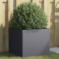 VidaXL Plantenbak 42x40x39 cm staal antracietkleurig VidaXL Plantenbak 42x40x39 cm staal antracietkleurig