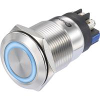 TRU COMPONENTS TC-8904692 LAS1-GQ-11E/L/B/12V/S Drukschakelaar 250 V/AC 3 A 1x aan/(aan) Moment Blauw IP65 1 stuk(s)