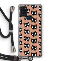 Kat: Samsung Galaxy A21s Transparant Hoesje met koord
