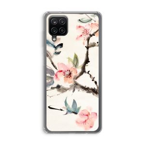 Japanse bloemen: Samsung Galaxy A12 Transparant Hoesje