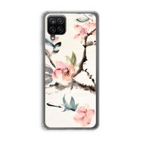 Japanse bloemen: Samsung Galaxy A12 Transparant Hoesje