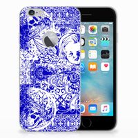 Silicone Back Case Apple iPhone 6 Plus | 6s Plus Angel Skull Blauw