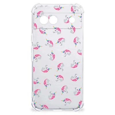 Doorzichtige Silicone Hoesje voor Google Pixel 8A Unicorns