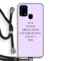 GSM: Samsung Galaxy M31 Transparant Hoesje met koord