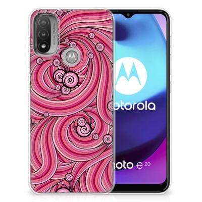 Motorola Moto E20 | E40 | Hoesje maken | Swirl Pink