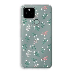 Small white flowers: Google Pixel 5 Transparant Hoesje