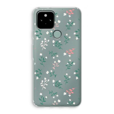 Small white flowers: Google Pixel 5 Transparant Hoesje