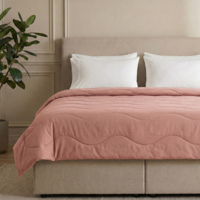 Sale: -50% | Wasbaar Easy Dekbed Zonder Overtrek - Zonder Overtrek Wave Uni - Roze - Dekbed-Discounter.nl