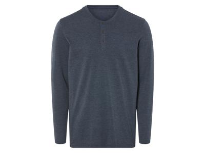 LIVERGY Heren shirt (Marineblauw, S)