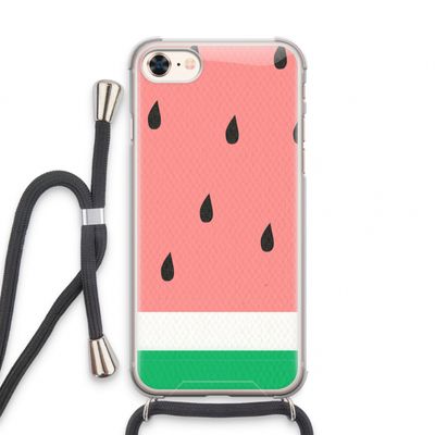 Watermeloen: iPhone 7 Transparant Hoesje met koord