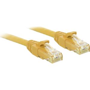 LINDY 48063 RJ45 Netwerkkabel, patchkabel CAT 6 U/UTP 2.00 m Geel Snagless 1 stuk(s)