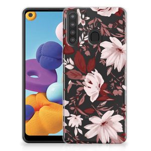 Hoesje maken Samsung Galaxy A21 Watercolor Flowers