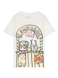 Stella McCartney Kids t-shirt en coton à imprimé graphique - Blanc