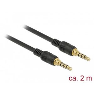 DeLOCK 85598 audio kabel 2 m 3.5mm Zwart